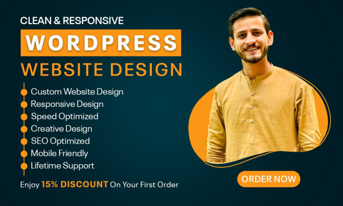 Gig Preview - Build a custom responsive wordpress website design or blog design