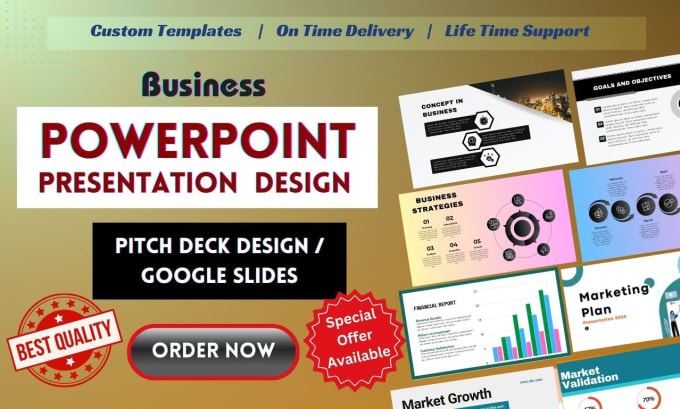 Gig Preview - Design business powerpoint presentation, pitch deck, product, sales presentation