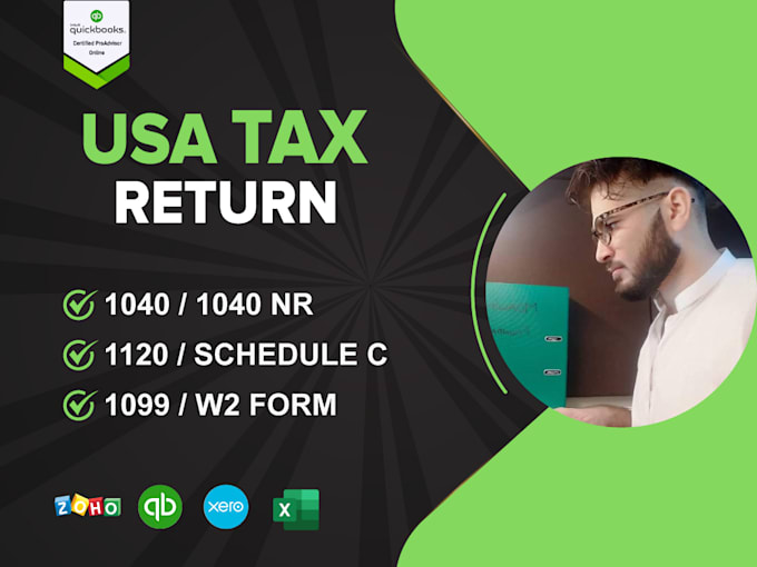 Gig Preview - Do US tax return preparation, 1040, 1065, 1120, itin registration