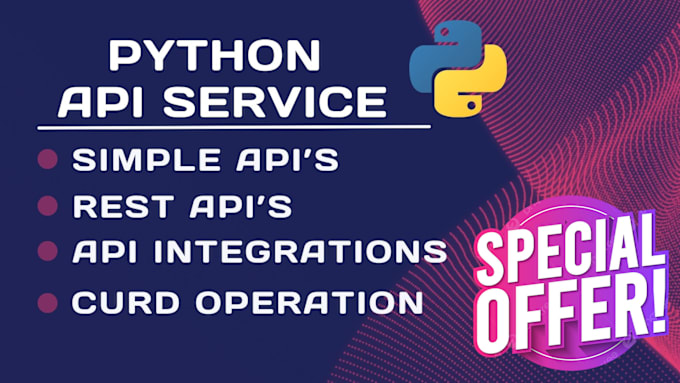 Gig Preview - Do api integration using python with these framework fastapi, django