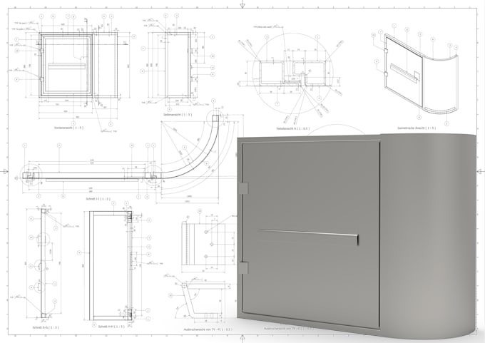 Gig Preview - Do mechanical welding, laser cut, gdt shop drawing in solid edge, solidworks, nx