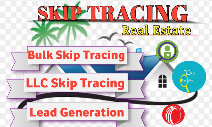 Gig Preview - Do real estate skip tracing and llc skip tracing and lead generation