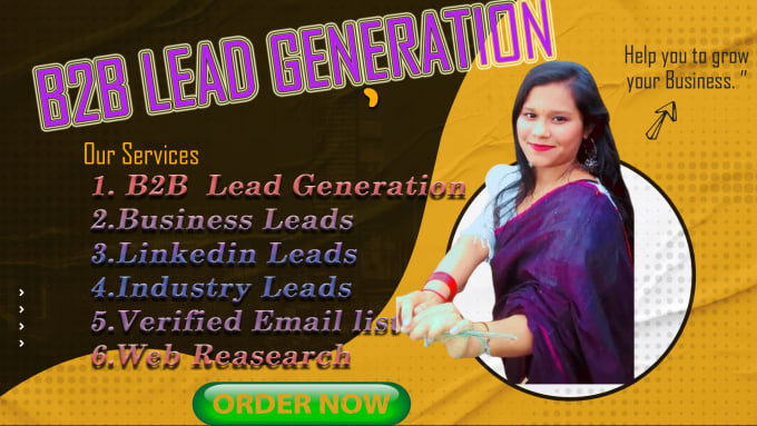 Gig Preview - Do b2b lead generation for your business