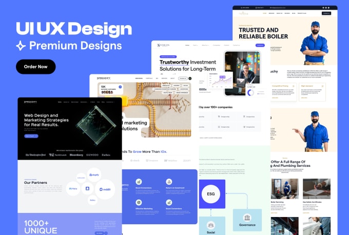 Gig Preview - Do website ui design, ui ux design, landing page ui ux design in figma