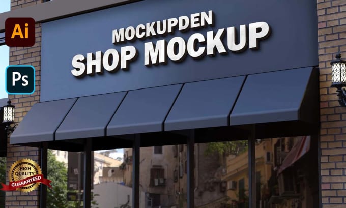 Gig Preview - Design a shop front sign with your logo window graphics and storefronts