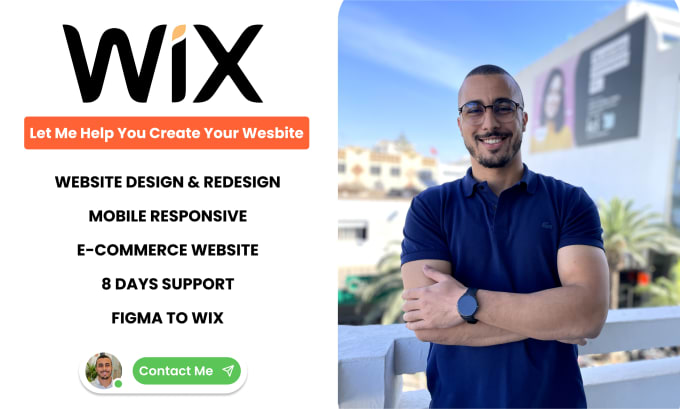 Gig Preview - Design and develop your business wix wesbite or redesign