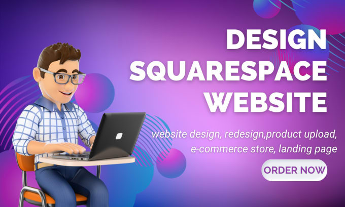 Gig Preview - Do squarespace website design squarespace website redesign squarespace design