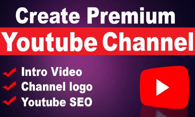 Gig Preview - Create, setup professional youtube channel with SEO