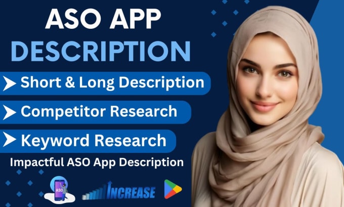 Gig Preview - Do app store optimization and write app descriptions with aso keywords fo