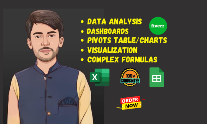 Gig Preview - Do excel dashboard , data analysis, pivot table and charts