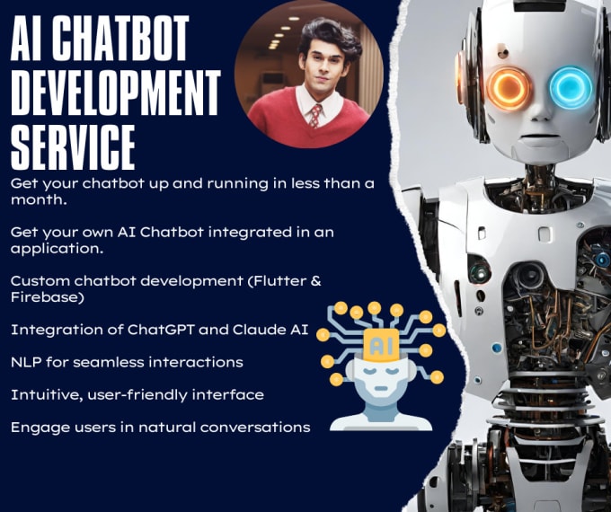 Gig Preview - Create dynamic chatbot apps with flutter, chatgpt, gemini, claude