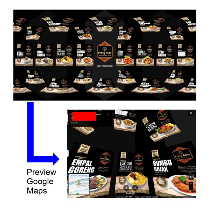 Gig Preview - Convert your photo product to 360 for upload to google maps