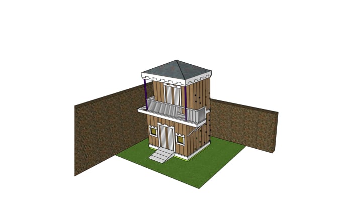 Gig Preview - Make a 3d, 2d, cad, woodworking children playhouse build plan pdf