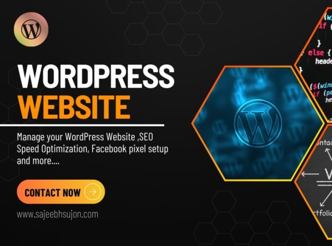 Gig Preview - Create wordpress business website, portfolio website, blogs