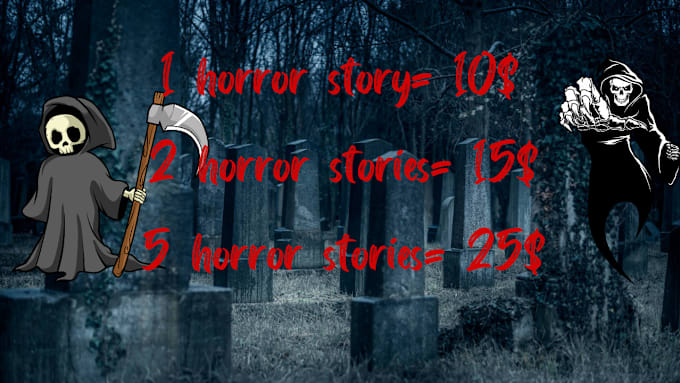 Gig Preview - Write horror stories for your content