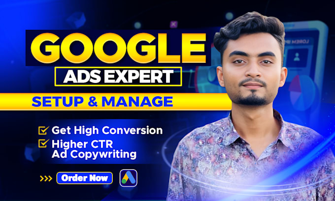 Gig Preview - Setup and manage google ads adwords PPC campaigns for your business