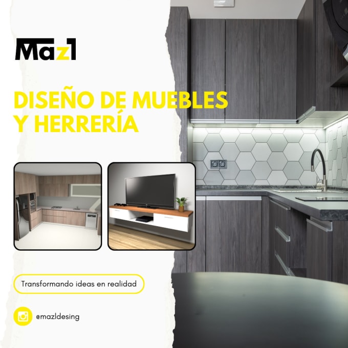 Gig Preview - Modelos 3d, y renders de muebles