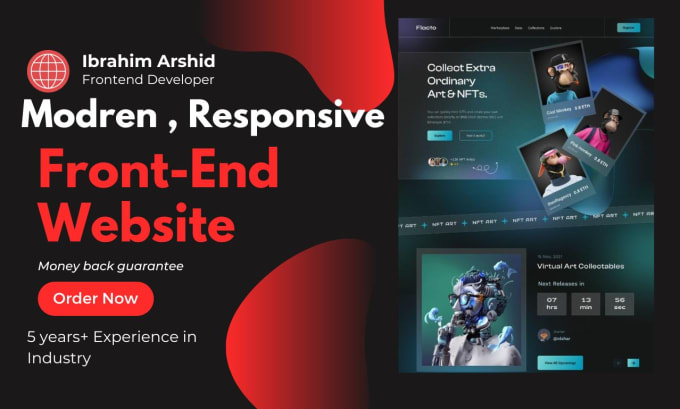 Gig Preview - Do custom react responsive website frontend design