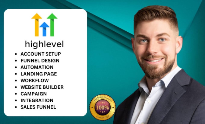 Gig Preview - Do gohighlevel website, gohighlevel landing page, gohighlevel automation,funnel