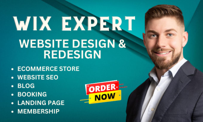 Gig Preview - Do wix website redesign, wix redesign, wix landing page, wix website design, wix