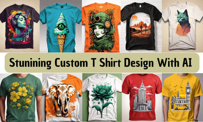 Gig Preview - Create custom t shirt designs using ai leonardo