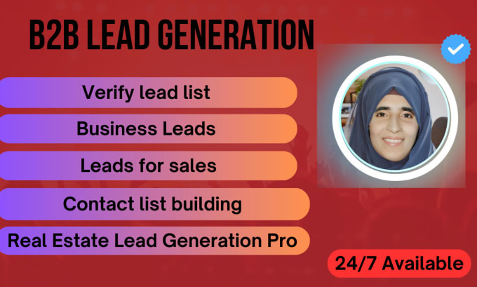 Gig Preview - Lead generation, influencer research, prospect list building