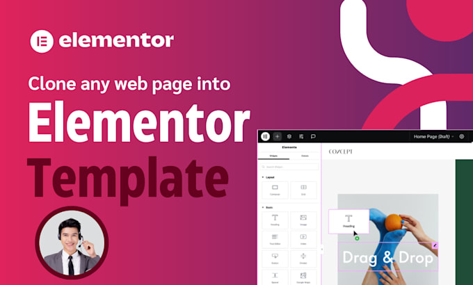 Gig Preview - Clone any web page into elementor template