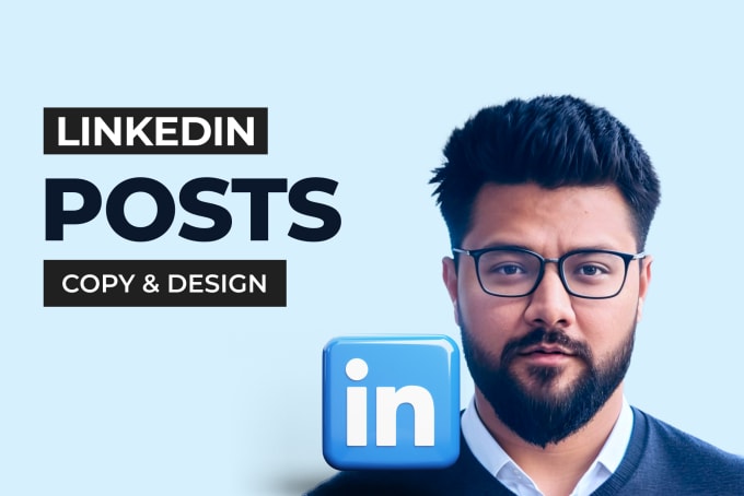 Gig Preview - Create and design linkedin posts, carousels and banner for your business page