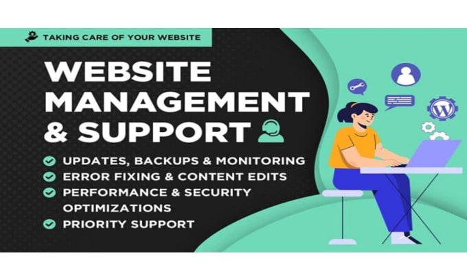 Gig Preview - Do monthly wordpress maintenance and website update support