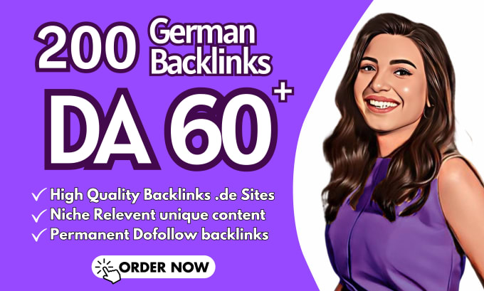 Gig Preview - Do SEO backlinks with high da german guest post link building for google ranking