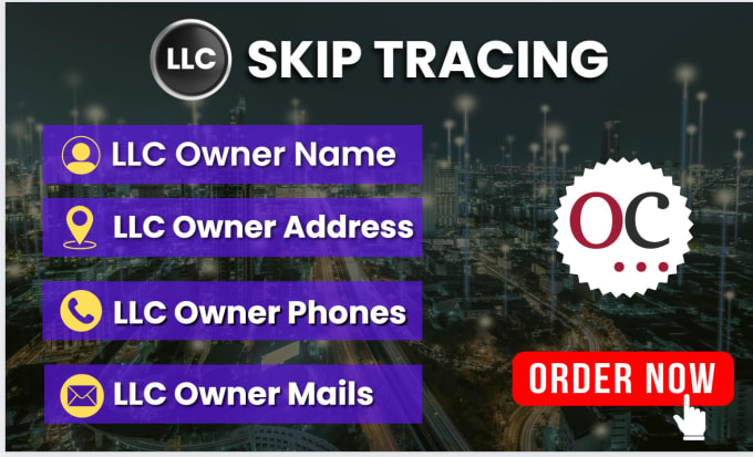 Gig Preview - Do skip trace llc, inc, trust, companies and business names details