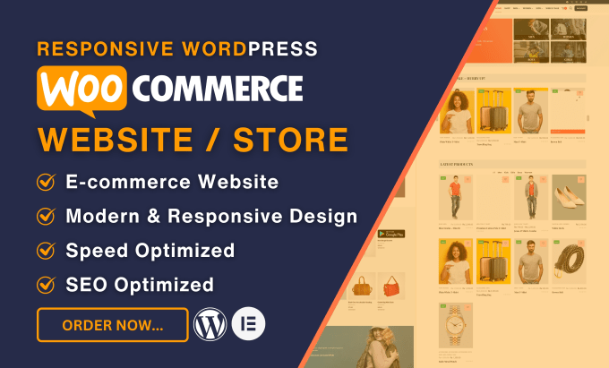 Bestseller - design ecommerce online store, wordpress woocommerce website