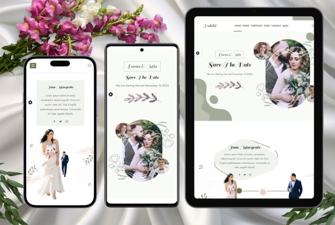 Gig Preview - Make wedding invite website with rsvp