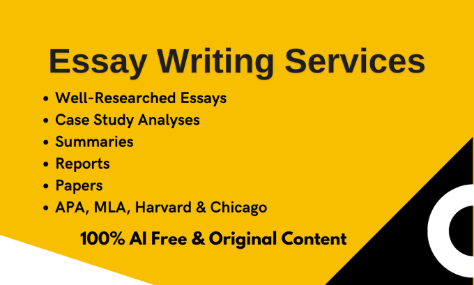 Gig Preview - Do essay writing, case study, research, summary and report