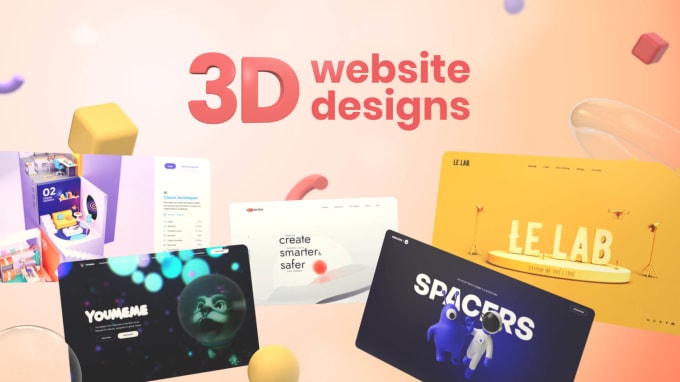 Gig Preview - Create 3d website and animation with webgl, three js and r3f