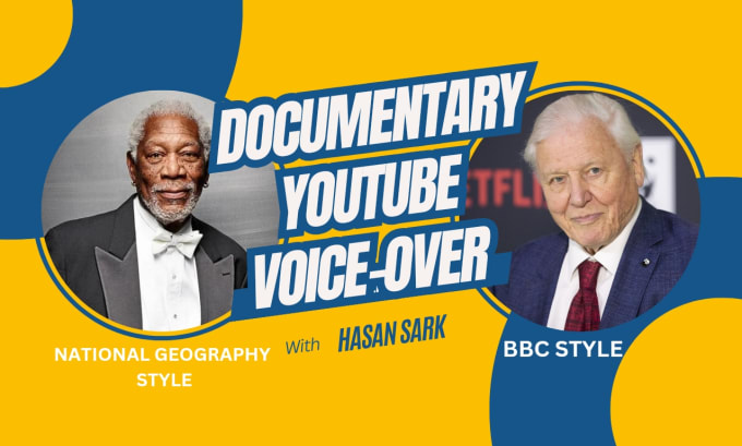 Gig Preview - Record male voice over celebrity impression morgan freeman david attenborough