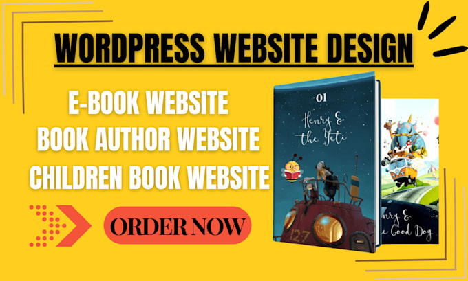 Gig Preview - Design ebook website, author website, children book website on wordpress