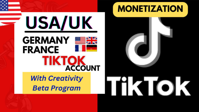 Gig Preview - Create USA UK tiktok account with creativity beta program