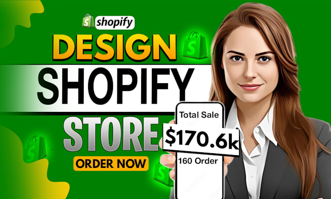 Bestseller - design, redesign shopify store, shopify dropshipping store, shopify website