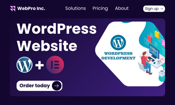 Gig Preview - Build a wordpress or landing page website using elementor pro