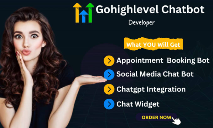 Gig Preview - Set up gohighlevel appointment booking bot chatgpt integration automation