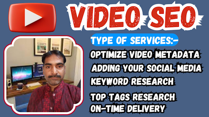 Gig Preview - Do best youtube video SEO and optimization for channel growth