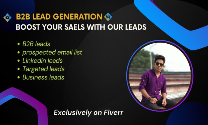 Gig Preview - Do b2b lead generation, linkedin, and email list building