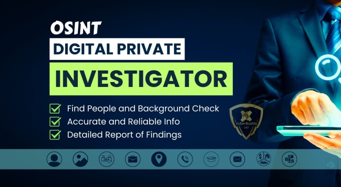 Gig Preview - Osint private investigator to find people and background check