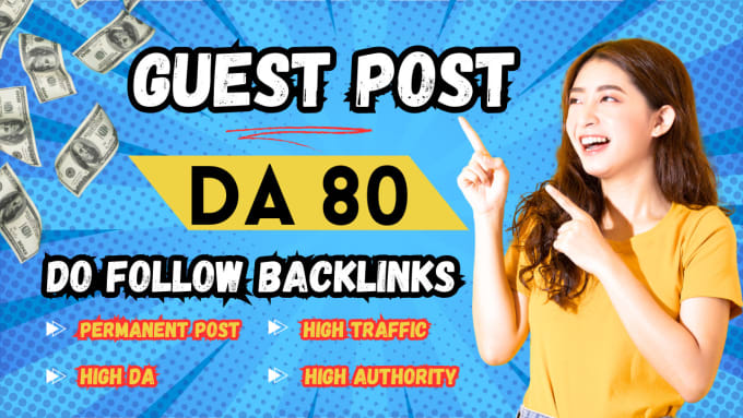 Gig Preview - Publish high da 90 guest posts with seo dofollow backlinks