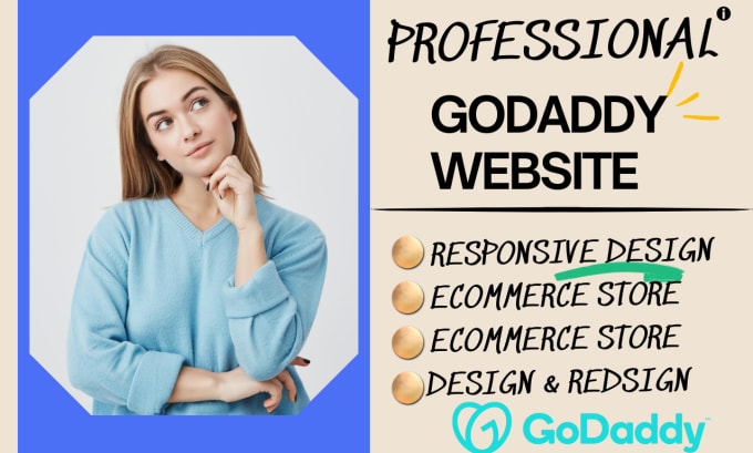 Gig Preview - Do godaddy website builder godaddy design and redesign godaddy SEO