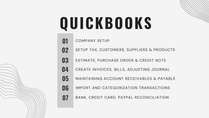 Gig Preview - Do bookkeeping in quickbooks and xero online