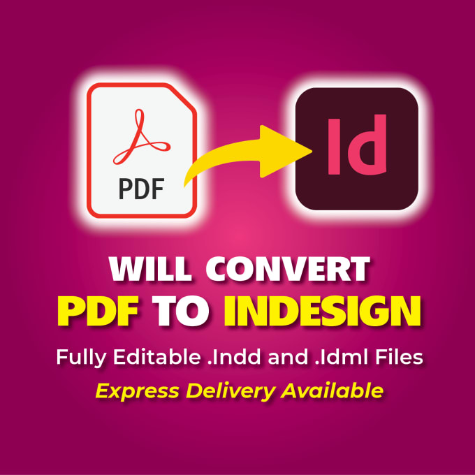 Gig Preview - Make your PDF to editable indesign file