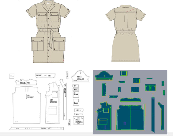 Gig Preview - Ready to any garments digital pattern making and grading