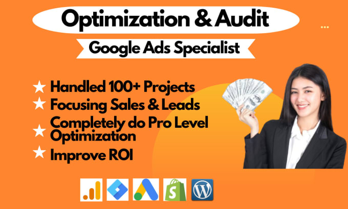 Gig Preview - Audit optimize google ads adwords search ads also PPC champaings as SEM pro